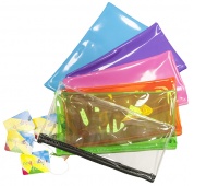 Piórnik-saszetka GIMBOO, PVC, 280mikr., mix kolorów