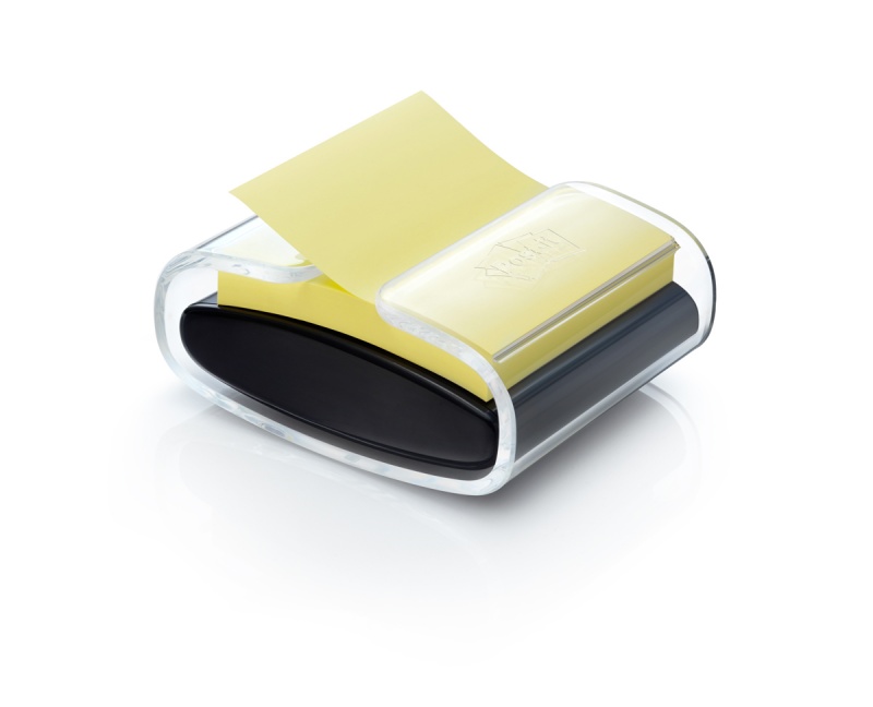 Podajnik do bloczk&oacute;w samoprzylepnych POST-IT&reg; Z-Notes PRO (PRO-B-1SSCY-R330), czarny, 1 x Super Sticky Z-Notes 76x76mm, Bloczki samoprzylepne, Papier i etykiety