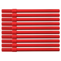 Felt tip office pen, OFFICE PRODUCTS, 10pcs., red