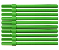 Flamaster biurowy OFFICE PRODUCTS, 10szt., zielony, Flamastry, Artykuły do pisania i korygowania
