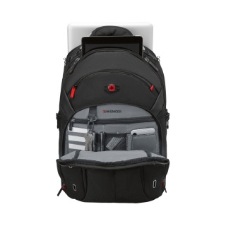 Plecak WENGER Gigabyte, 15", 340x450x210mm, czarny, Torby, teczki i plecaki, Akcesoria komputerowe