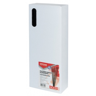 Grzbiety do bindowania OFFICE PRODUCTS, A4, 10mm (65 kartek), 100 szt., czarne, Akcesoria do laminacji i bindowania, Prezentacja