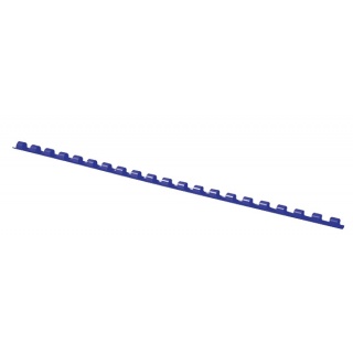 Grzbiety do bindowania OFFICE PRODUCTS, A4, 6mm (25 kartek), 100 szt., niebieskie, Akcesoria do laminacji i bindowania, Prezentacja