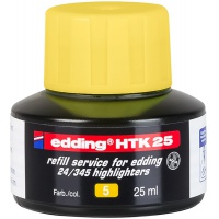 Tusz do uzupełniania zakreślaczy e-HTK 25 EDDING, żółty, Textmarkery, Artykuły do pisania i korygowania