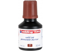 Refill ink permanent marker e-T25 EDDING, brown