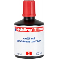 Refill ink permanent marker e-T100 EDDING, red