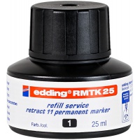 Refill service retract 11 permanent marker e-RMTK 25 EDDING, black