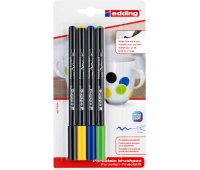 Pen porcelain brush e-4200 EDDING, 1-4mm, blister, set 4, color mix
