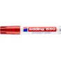 Marker permanentny e-850 EDDING, 5-15 mm, czerwony, Markery, Artykuły do pisania i korygowania