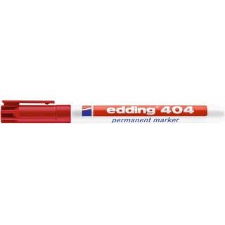 Marker permanentny e-404 EDDING, 0,75 mm, czerwony, Markery, Artykuły do pisania i korygowania