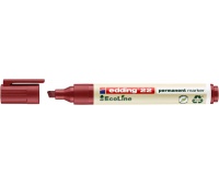 Marker permanent e-22 EDDING ecoline, 1-5 mm, red