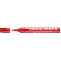 Marker permanent e-2000c EDDING, 1,5-3mm, red