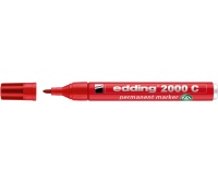 Marker permanentny e-2000c EDDING, 1,5-3 mm, czerwony, Markery, Artykuły do pisania i korygowania