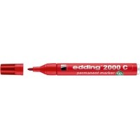 Marker permanent e-2000c EDDING, 1,5-3mm, red