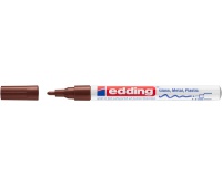 Marker olejowy połyskujący e-751 EDDING, 1-2 mm, brązowy, Markery, Artykuły do pisania i korygowania