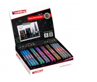 Marker gloss paint e-751/780 EDDING, display, set 44, color mix