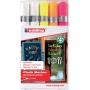 Marker kredowy e-4095 EDDING, 2-3 mm, 5 szt., mix kolorów, Markery, Artykuły do pisania i korygowania