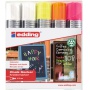 Marker kredowy e-4090 EDDING, 4-15 mm, 5 szt., mix kolorów, Markery, Artykuły do pisania i korygowania