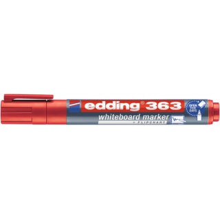 Marker do tablic e-363 EDDING, 1-5 mm, czerwony, Markery, Artykuły do pisania i korygowania