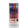 Długopis żelowy e-2185 EDDING, 0,7 mm, 5 szt., mix kolorów, Żelopisy, Artykuły do pisania i korygowania