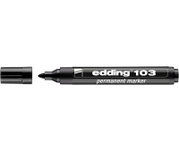 Marker permanentny e-103 EDDING, czarny, Markery, Artykuły do pisania i korygowania