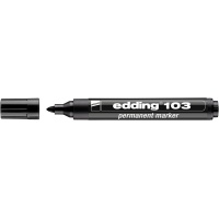 Marker permanentny e-103 EDDING, czarny, Markery, Artykuły do pisania i korygowania