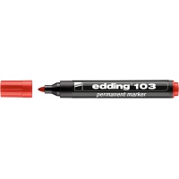 Marker permanent e-103 EDDING, 1,5-3mm, red