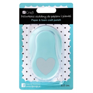 DZIURKACZ OZODBNY DO PAPIERU I PIANKI 3,8CM SERCE, Podkategoria, Kategoria