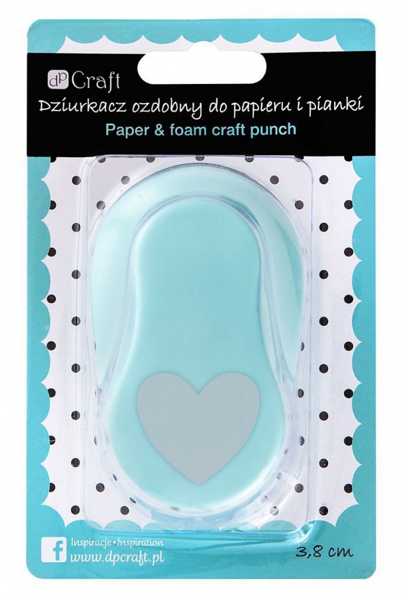 DZIURKACZ OZODBNY DO PAPIERU I PIANKI 3,8CM SERCE, Podkategoria, Kategoria