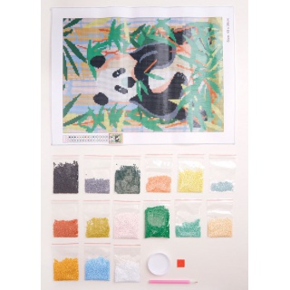 HAFT DIAMENT.ZESTAW DO DIAMOND PAINT.GIANT PANDA, Podkategoria, Kategoria