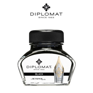 Atrament do piór wiecznych DIPLOMAT, w kałamarzu, 30 ml, czarny, Pióra, Artykuły do pisania i korygowania