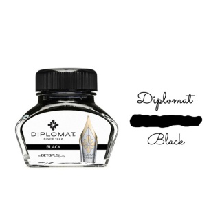 Atrament do piór wiecznych DIPLOMAT, w kałamarzu, 30 ml, czarny, Pióra, Artykuły do pisania i korygowania