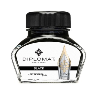 Atrament do piór wiecznych DIPLOMAT, w kałamarzu, 30 ml, czarny, Pióra, Artykuły do pisania i korygowania
