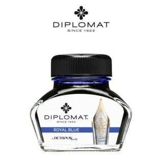 Atrament do piór wiecznych DIPLOMAT, w kałamarzu, 30 ml, royal blue, Pióra, Artykuły do pisania i korygowania