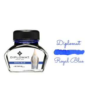 Atrament do piór wiecznych DIPLOMAT, w kałamarzu, 30 ml, royal blue, Pióra, Artykuły do pisania i korygowania