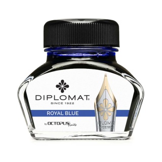 Atrament do piór wiecznych DIPLOMAT, w kałamarzu, 30 ml, royal blue, Pióra, Artykuły do pisania i korygowania