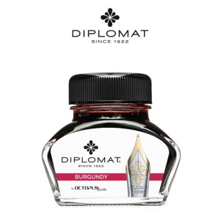 Atrament do piór wiecznych DIPLOMAT, w kałamarzu, 30 ml, burgundy red, Pióra, Artykuły do pisania i korygowania