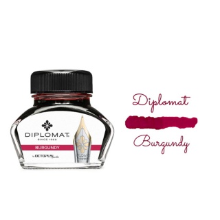 Atrament do piór wiecznych DIPLOMAT, w kałamarzu, 30 ml, burgundy red, Pióra, Artykuły do pisania i korygowania
