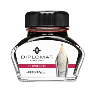 Atrament do piór wiecznych DIPLOMAT, w kałamarzu, 30 ml, burgundy red, Pióra, Artykuły do pisania i korygowania