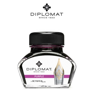 Atrament do piór wiecznych DIPLOMAT, w kałamarzu, 30 ml, fioletowy, Pióra, Artykuły do pisania i korygowania
