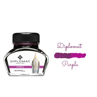 Atrament do piór wiecznych DIPLOMAT, w kałamarzu, 30 ml, fioletowy, Pióra, Artykuły do pisania i korygowania