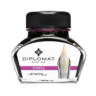 Atrament do piór wiecznych DIPLOMAT, w kałamarzu, 30 ml, fioletowy, Pióra, Artykuły do pisania i korygowania