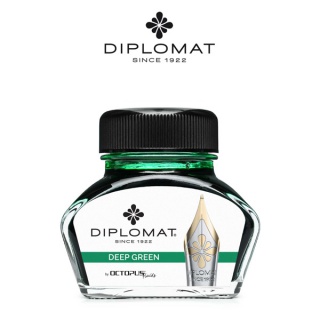 Atrament do piór wiecznych DIPLOMAT, w kałamarzu, 30 ml, ciemnozielony, Pióra, Artykuły do pisania i korygowania