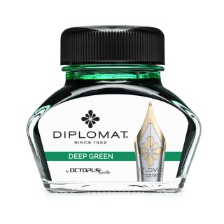 Atrament do piór wiecznych DIPLOMAT, w kałamarzu, 30 ml, ciemnozielony, Pióra, Artykuły do pisania i korygowania
