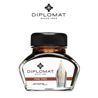 Atrament do piór wiecznych DIPLOMAT, w kałamarzu, 30 ml, brązowy, Pióra, Artykuły do pisania i korygowania