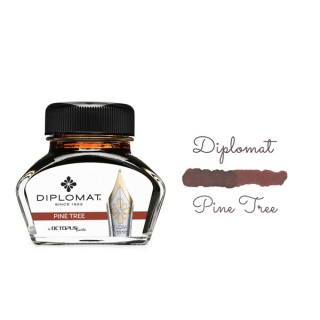 Atrament do piór wiecznych DIPLOMAT, w kałamarzu, 30 ml, brązowy, Pióra, Artykuły do pisania i korygowania