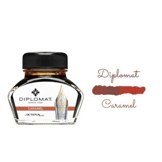 Atrament do piór wiecznych DIPLOMAT, w kałamarzu, 30 ml, karmelowy, Pióra, Artykuły do pisania i korygowania