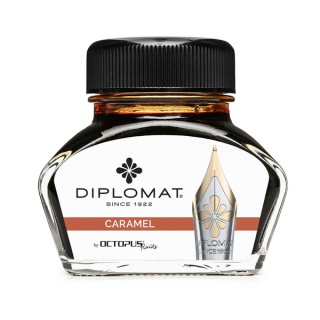 Atrament do piór wiecznych DIPLOMAT, w kałamarzu, 30 ml, karmelowy, Pióra, Artykuły do pisania i korygowania