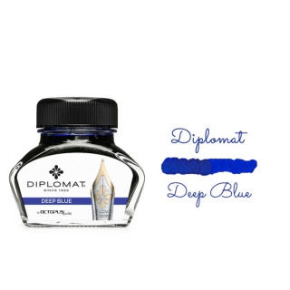 Atrament do piór wiecznych DIPLOMAT, w kałamarzu, 30 ml, ultramarine blue, Pióra, Artykuły do pisania i korygowania