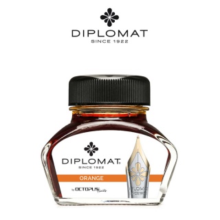 Atrament do piór wiecznych DIPLOMAT, w kałamarzu, 30 ml, pomarańczowy, Pióra, Artykuły do pisania i korygowania